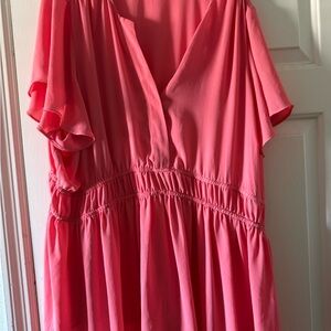 Torrid Coral Short Sleeve Top